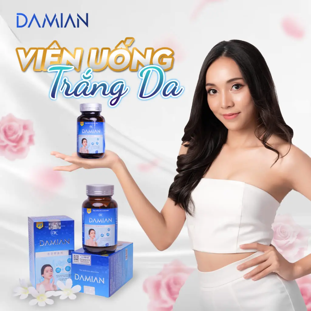 hiệu quả của viên uống trắng da damian