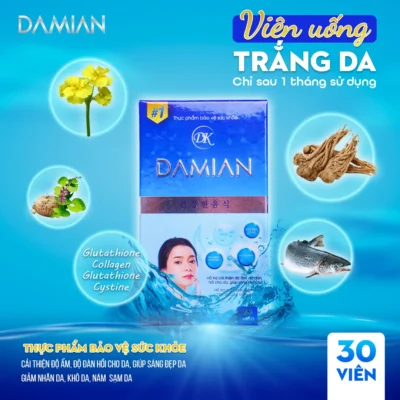 hiệu quả viên uống trắng da damian