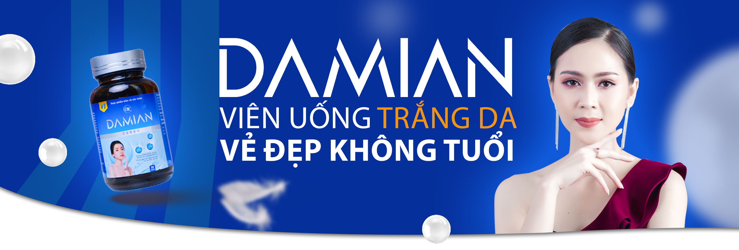 Viên uống dưỡng trắng da Damian giúp trắng da cấp tốc an toàn