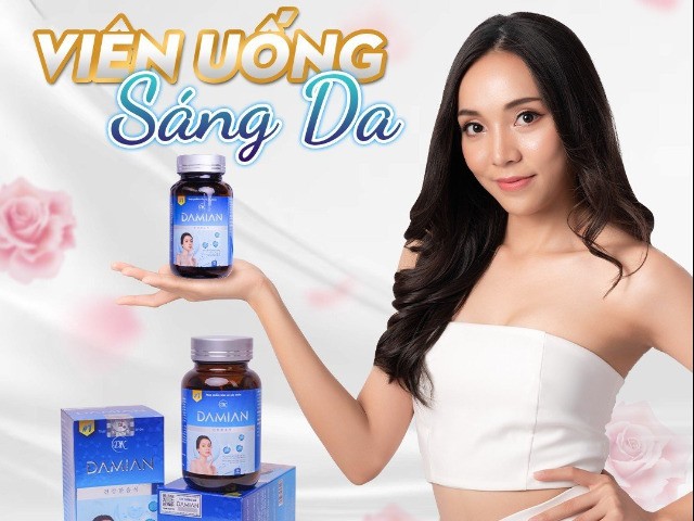 Viên uống trắng sáng da Damian