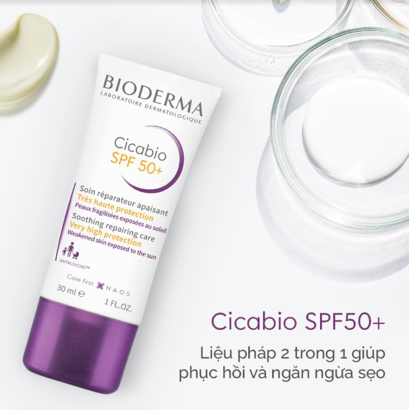 Kem dưỡng Bioderma Cicabio Crème SPF 50+