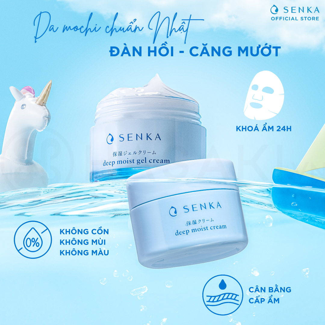 Kem dưỡng Senka Deep Moist Gel Cream