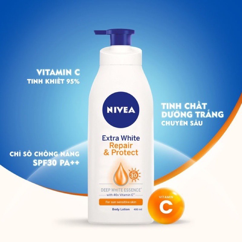 Kem dưỡng ẩm trắng da body Nivea ban ngày