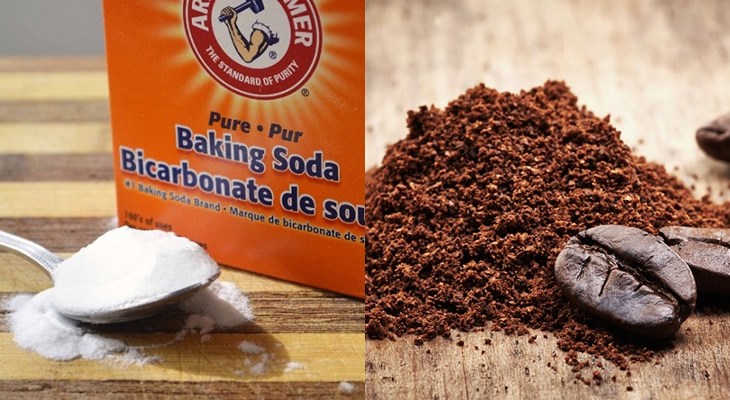 Nâng tone da bằng baking soda và bã cà phê