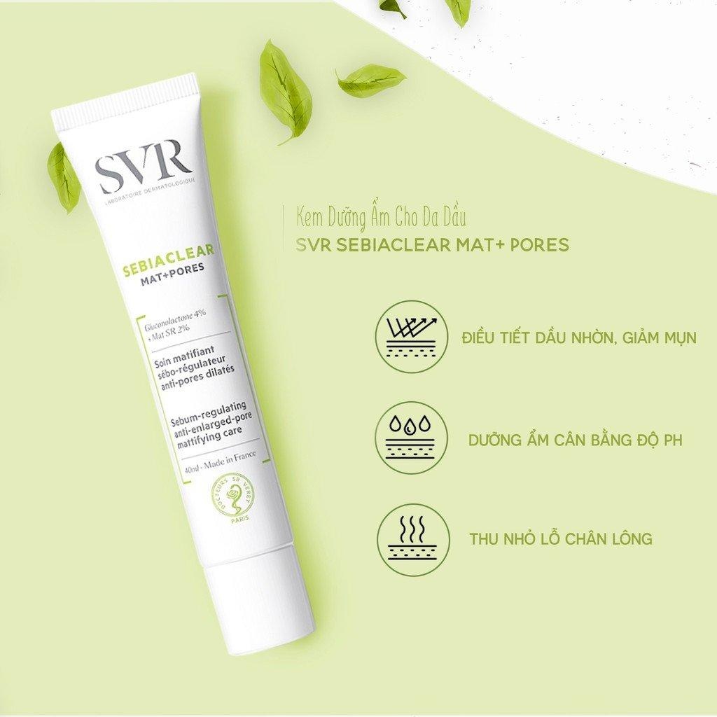 Kem dưỡng SVR Sebiaclear Mat+Pores